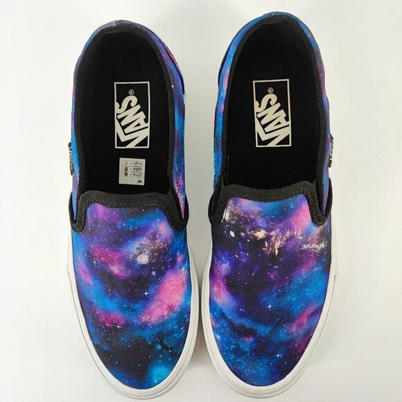Vans Women's Asher Galaxy Multicolor Canvas Sneaker Size 7.5 - Picture 4 of 8